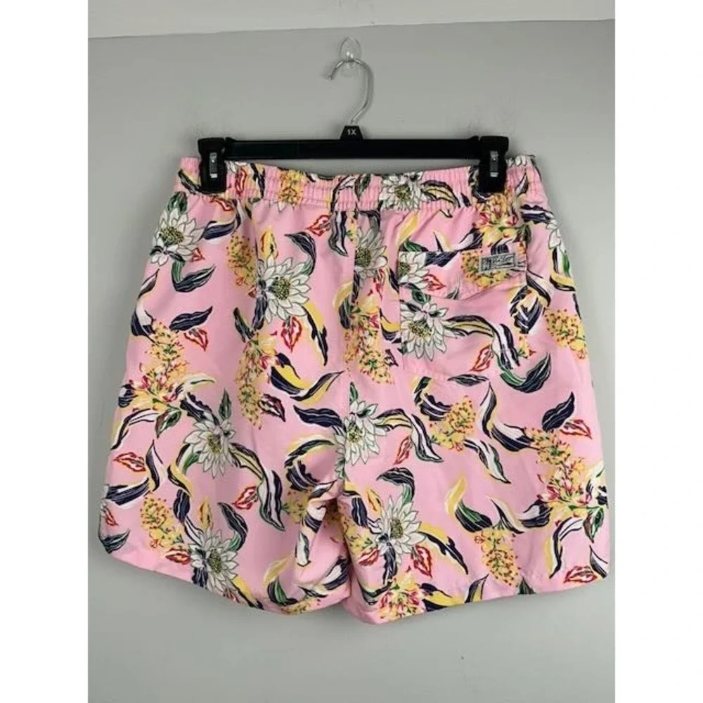 Polo Ralph Lauren Pink Floral Swim‎ Trunks Men's Large – Tropical Print Board